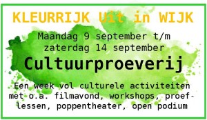 Cultuurproeverij groen, logo